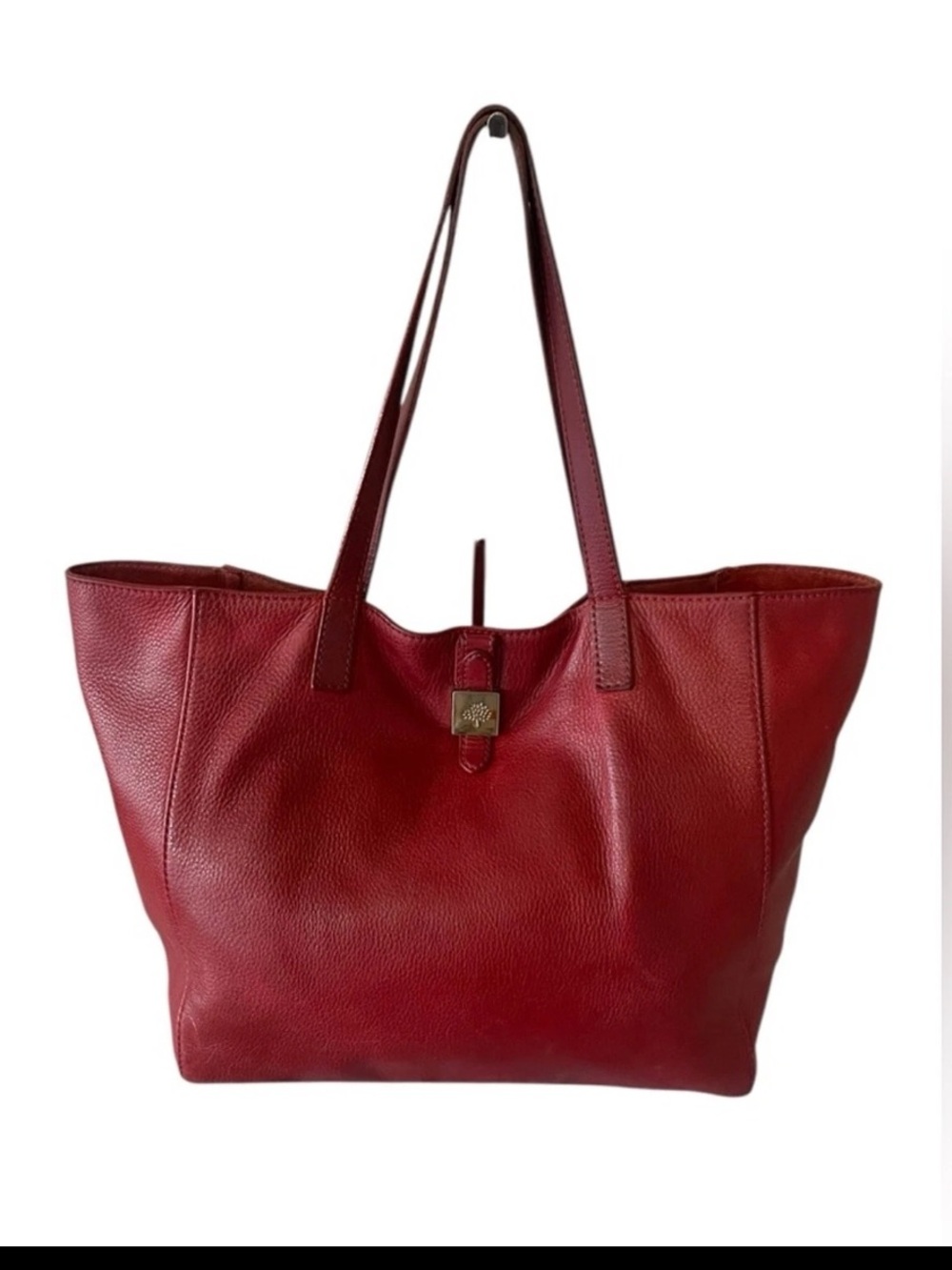 Mulberry Red Leather Tote
